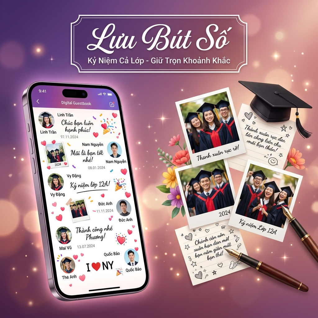 Sổ lưu bút kỹ thuật số là gì? Hướng dẫn tạo sổ lưu niệm online cho lớp